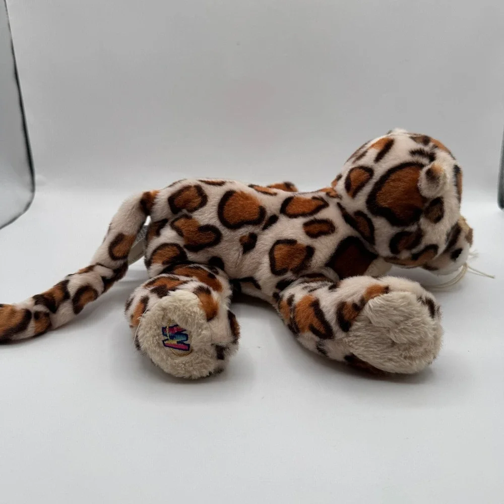 Ganz Webkinz Spotted Leopard Plush Toy HM182 Brown Tan Animal Print 11in